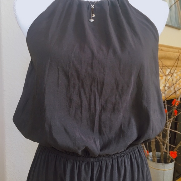 H&M Long haltered neck dress in woven fabric - Picture 4 of 8